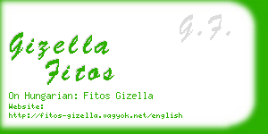 gizella fitos business card